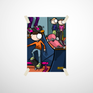 Plakat A4 Skate Strategies – SKATE FRIENDS!