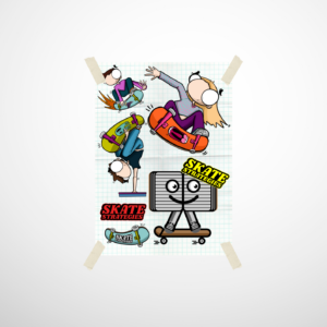 Plakat A4 Skate Strategies – LOGOTYPES!